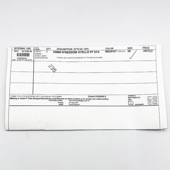 Brand New Fendi FFreedom 65 Logo Printed Leather Boots in Neutral Pink, Size 38 - Picture 11 of 11